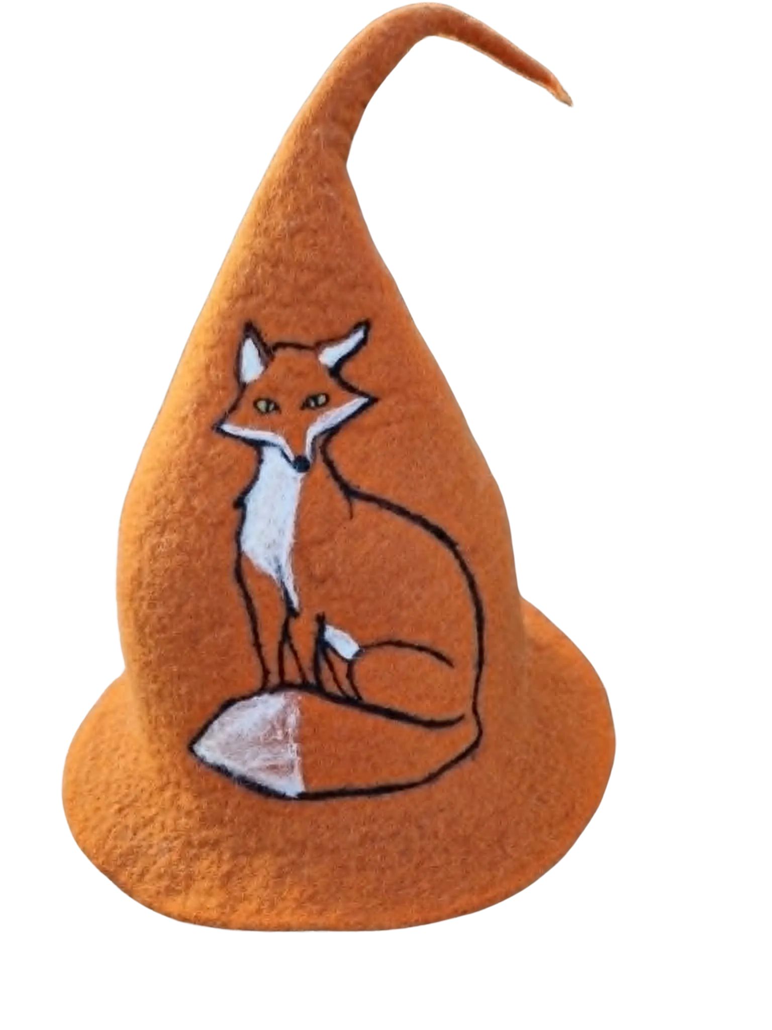 Pirties kepurė Sėdinti lapė